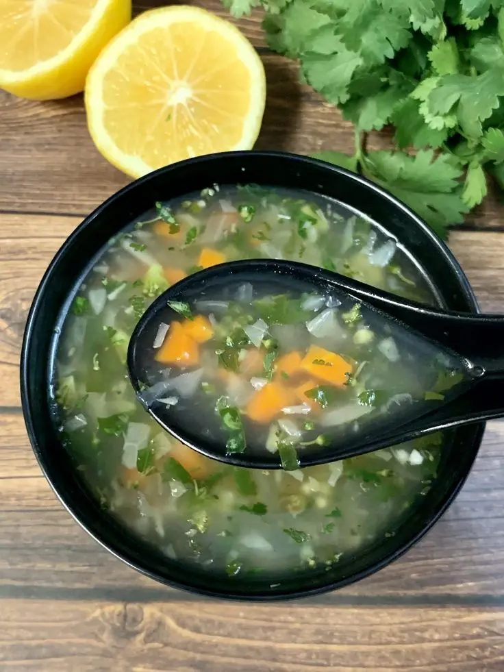 Lemon And Corriander Soup