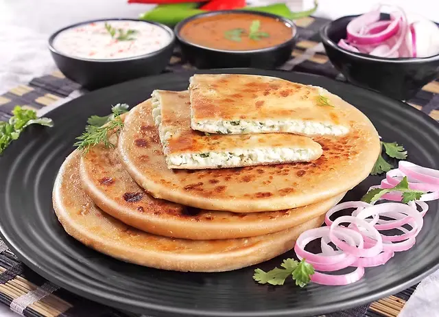 Paneer Paratha By Wooden Spoon 