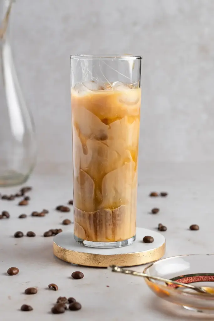 Caramel Cold Coffee By Wooden Spoon 