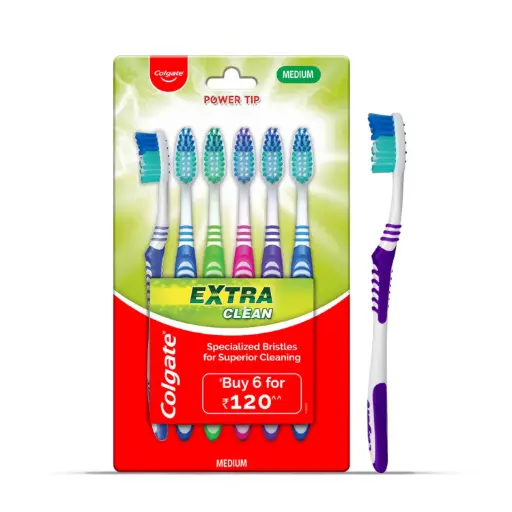 Colgate Extra Clean Brush pack of 6