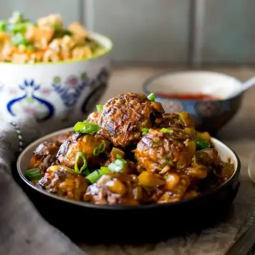 Veg Manchurian (gravy) by Wooden Spoon